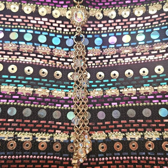 St. John Cruise 2002 season iridescent sequined jacket sz s/m see measurements - Picture 2 of 13